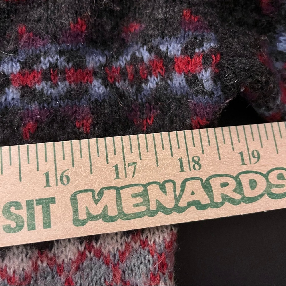 American Eagle Gray Fair Isle Patterned Wool Blen… - image 7